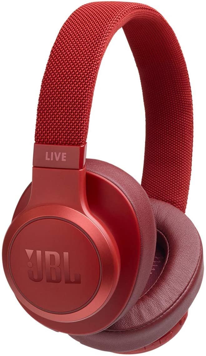 JB Live 500 BT, Around-Ear Wireless Headphone - Red (Renewed)