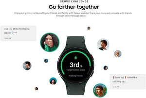 Samsung Galaxy Watch 4 40mm R865 Smartwatch Bluetooth WiFi + LTE with ECG Monitor Tracker for Health Fitness Running Sleep Cycles GPS Fall Detection - (Renewed)