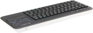 Logitech Wireless Touch K400r USB Compact Keyboard w/3.5in Touchpad - 920-003070 - Black(Renewed)
