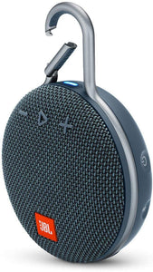 JBL Clip 3 Portable Waterproof Wireless Bluetooth Speaker - Blue (Renewed)