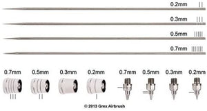 Grex TK-2 Tritium 0.2mm Nozzle Kit