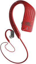Load image into Gallery viewer, JBL ENDURANCE SPRINT BLUETOOTH WATERPROOF HEADPHONES - Red - JBLENDURSPRINTTRED
