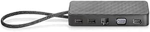 HP USB-C Mini Dock/Hub HSA-Q001PR (Renewed) - No Charger Required