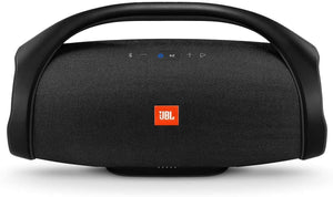 JBL Boombox Portable Bluetooth Waterproof Speaker (Black) (Renewed)