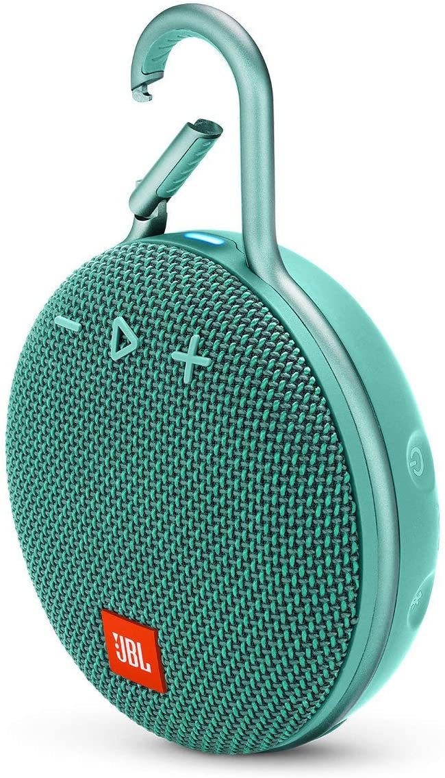 JBL Clip 3 Portable Bluetooth Waterproof Speaker - Teal (Renewed)