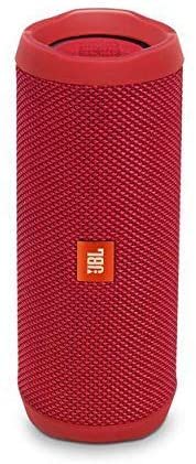 JBL Flip 4 Waterproof Portable Bluetooth Speaker (Red) (Renewed)