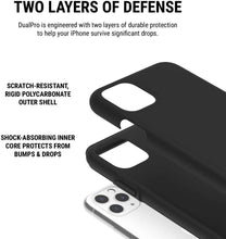 Load image into Gallery viewer, Incipio DualPro Dual Layer Case for Apple iPhone 11 Pro Max with Flexible Shock-Absorbing Drop-Protection - Black
