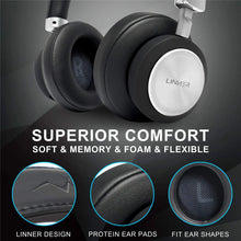 Load image into Gallery viewer, Noise Cancelling Headphones Large Ears, Wireless Noise Cancelling Headphones Bluetooth, Best Noise Cancelling Headphones with Microphone NC90 (90)
