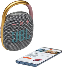 Load image into Gallery viewer, JBL Clip 4: Portable Speaker with Bluetooth, Built-in Battery, Waterproof and Dustproof Feature
