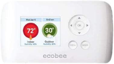 ecobee Smart Si Thermostat 2 Heat-2 Cool with Full Color NON-Touch Screen