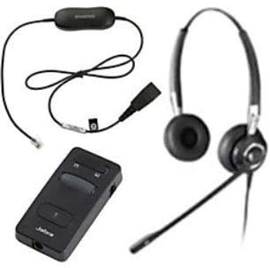 Jabra Biz 2400 Duo NC Bundle Link 850 and Biz 2400 with Bag P/N 240982-850-119