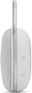 JBL Clip 3 Waterproof Portable Bluetooth Speaker - White (Renewed)