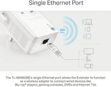 Load image into Gallery viewer, TP-LINK TL-WA860RE IEEE 802.11n 300 Mbps Wireless Range Extender - ISM Band - Wall Mountable (Renewed)
