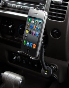 Cobra Universal Vehicle Flex Mount with 12V USB Charging Port for GPS and Portable Electronic