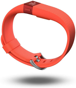 Fitbit Charge HR Wireless Activity Wristband (Tangerine, Large (6.2 - 7.6 in)) (Renewed)