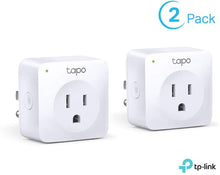 Load image into Gallery viewer, TP-Link Tapo Smart Plug Mini, Smart Home Wifi Outlet Works with Alexa Echo &amp; Google Home, No Hub Required, New Tapo APP Needed (P100 2-pack)
