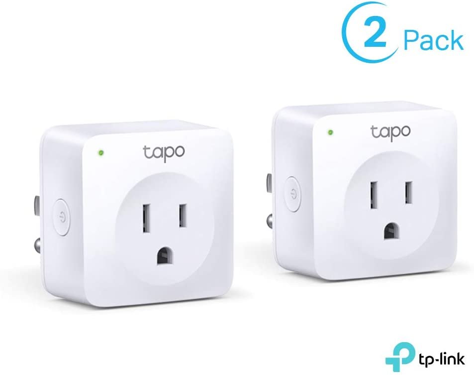 TP-Link Tapo Smart Plug Mini, Smart Home Wifi Outlet Works with Alexa Echo & Google Home, No Hub Required, New Tapo APP Needed (P100 2-pack)