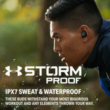 Load image into Gallery viewer, JBL UA True Wireless FLASH X In-Ear Sport Headphones - Black (Renewed)
