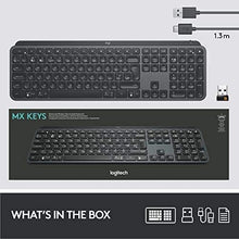 Load image into Gallery viewer, Logitech MX Keys Advanced Wireless Illuminated Keyboard - Graphite (Renewed)
