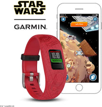 Load image into Gallery viewer, Garmin Vivofit Jr. 2 WW Kids Fitness Activity Tracker - Star Wars: Dark Side
