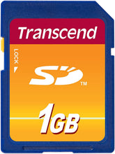 Load image into Gallery viewer, Transcend 1 GB SD Flash Memory Card TS1GSDC

