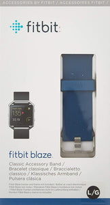 Fitbit Blaze Accessory Band, Classic, Blue, Large