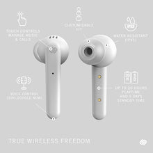 Load image into Gallery viewer, Urbanista Paris True Wireless Earphones 20H Playtime Wireless Charging Case, Bluetooth 5.0, Noise Cancelling Earphones with Touch Controls + Built-in Mic, Compatible with Android and iOS – Rose Gold

