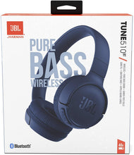Load image into Gallery viewer, JBL Tune 510BT: Wireless On-Ear Headphones with Purebass Sound (Renewed)
