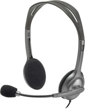 Load image into Gallery viewer, Logitech Stereo Headset H110, Standard Packaging, Silver (Renewed)
