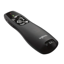 Load image into Gallery viewer, Logitech Wireless Presenter R400, Wireless Presentation Remote Clicker with 50 ft Red Laser Pointer 910-001356
