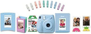 FujiFilm Instax Mini 7+ Light Blue Bundle