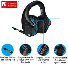 Load image into Gallery viewer, Logitech G933 Gaming Headset Wireless 7.1 Surround, 981-000599 (Wireless 7.1 Surround)
