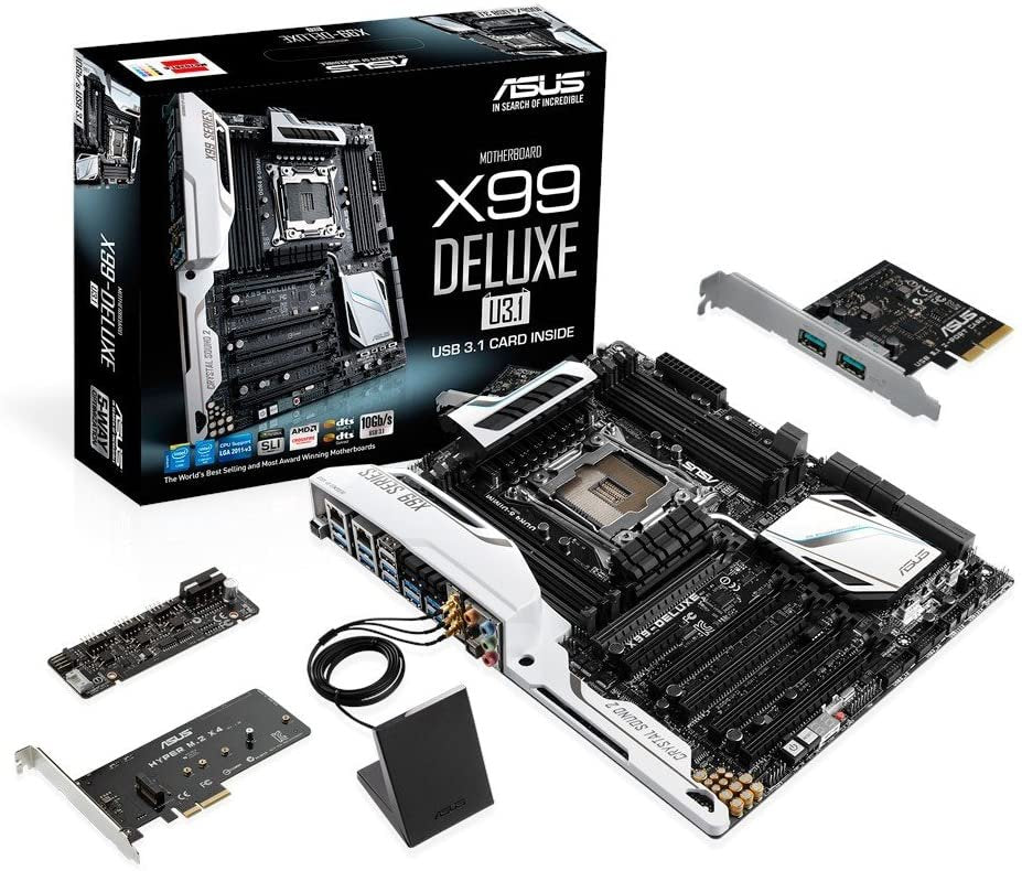 ASUS ATX DDR4 3000 LGA 2011-3 Motherboards X99-DELUXE/U3.1