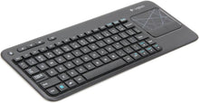Load image into Gallery viewer, Logitech Wireless Touch K400r USB Compact Keyboard w/3.5in Touchpad - 920-003070 - Black(Renewed)
