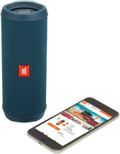 Load image into Gallery viewer, JBL Flip 4 Waterproof Portable Bluetooth Speaker - Ocean Blue (Renewed)
