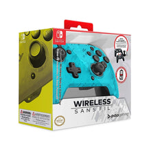 Load image into Gallery viewer, PDP Gaming Wireless Deluxe Controller Faceplate: Blue Camo - Nintendo Switch Faceoff (Renewed)
