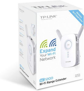 TP-Link AC1200 Wi-Fi Range Extender | Gigabit Ethernet Port |Compact | Intelligent Signal LED Ring (RE350) (Renewed)