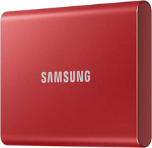 Load image into Gallery viewer, Samsung Portable SSD T7 500GB USB 3.2 External Solid State Drive Red (MU-PC500R) (Renewed)
