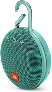 JBL Clip 3 Portable Bluetooth Waterproof Speaker - Teal (Renewed)