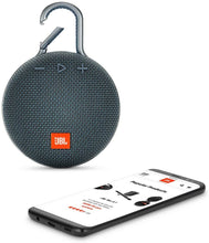 Load image into Gallery viewer, JBL Clip 3 Portable Waterproof Wireless Bluetooth Speaker - Blue (Renewed)
