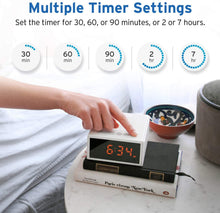 Load image into Gallery viewer, White Noise Machine with Bluetooth Speaker LCD Digital Clock, Timer &amp; Memory Function, Portable Rechargeable Sound Machine for Sleeping Baby, Office Privacy, or Travel, 2 Year Warranty
