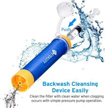 Load image into Gallery viewer, Etekcity Water Filter Straw Camping Water Purification Portable Water Filter Survival Kit for Camping, Hiking, Hurricanes
