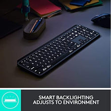 Load image into Gallery viewer, Logitech MX Keys Advanced Wireless Illuminated Keyboard - Graphite (Renewed)
