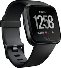 Load image into Gallery viewer, Fitbit Versa Smart Watch, Black/Black Aluminium, One Size (S &amp; L Bands Included) (Renewed)
