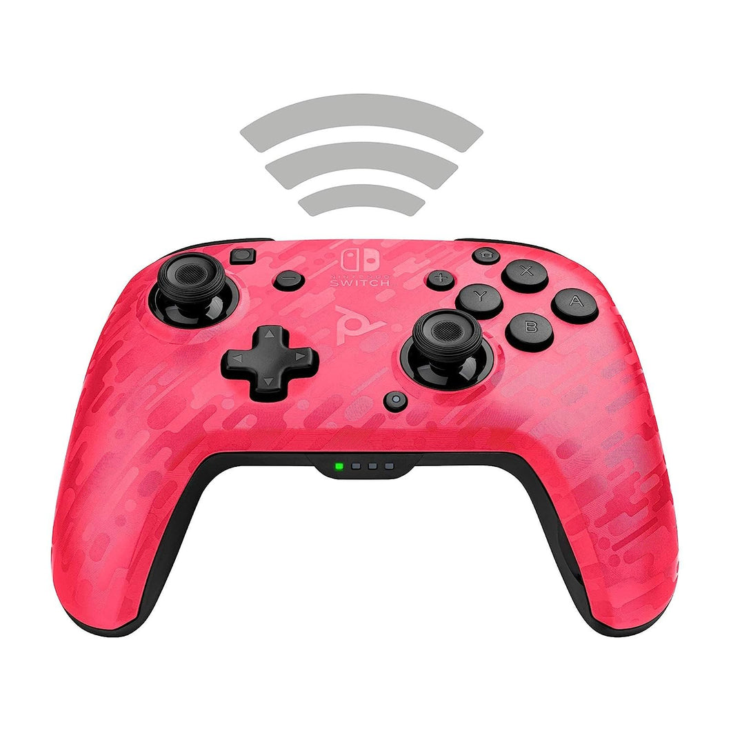 PDP Nintendo Switch Faceoff Wireless Deluxe Controller - Pink Camo, 500-202-NA-CMPK - Nintendo Switch (Renewed)
