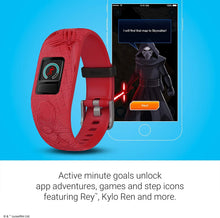 Load image into Gallery viewer, Garmin Vivofit Jr. 2 WW Kids Fitness Activity Tracker - Star Wars: Dark Side
