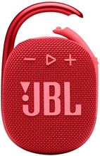 Load image into Gallery viewer, JBL Clip 4: Portable Speaker with Bluetooth, Built-in Battery, Waterproof and Dustproof Feature (Renewed)
