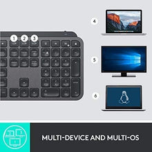 Load image into Gallery viewer, Logitech MX Keys Advanced Wireless Illuminated Keyboard - Graphite (Renewed)
