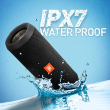 Load image into Gallery viewer, JBL Flip 3 Stealth Edition Waterproof Portable Bluetooth Speaker with Rich Deep Bass Black (Renewed)
