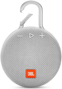 JBL Clip 3 Waterproof Portable Bluetooth Speaker - White (Renewed)